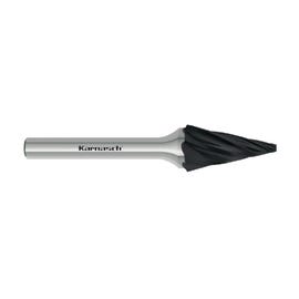 Cone Shaped Black-Tec Coated Aluminium Cut Carbide Rotary Burr - Type M (Karnasch)