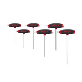 6pc Comfort Grip T-Handle Set With L Key Style - Wiha