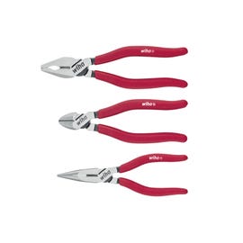 3pc Diagonal, Combination, and Needle Nose Classic Pliers Set - Wiha