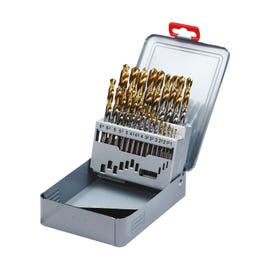 TiN Coated HSS 5% Cobalt Jobber Drill Set - DLGP-HSS-SET Series (YG-1)