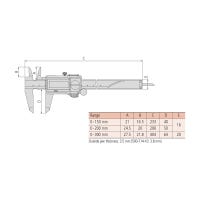 0-150mm / 0-6"ABSOLUTE Digimatic Digital Caliper - 500-F Series (Mitutoyo) - 2