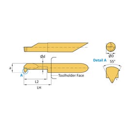 Simturn AX Whitworth Threading Inserts (Simtek)