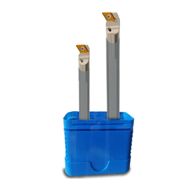 2 Piece SDUCR/L Boring Bar Set - Includes 10, 12mm Through Coolant Carbide Shanks, 93 Degree Approach, Screw On Clamp for DCMT Inserts - SDUCR/L Series (Teknik)